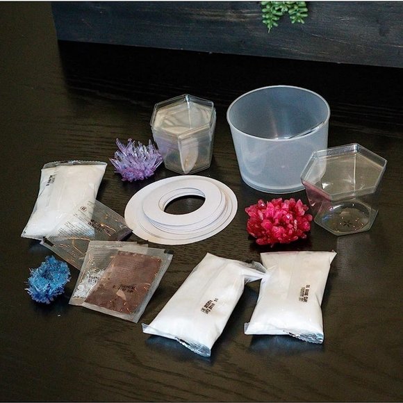 NEW 7 Crystal 4M Crystal Growing Science Experimental Kit Chemistry STEM toy - Picture 7 of 9